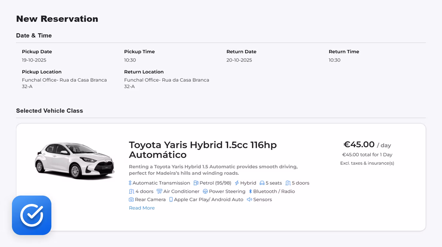 Confirm Your Booking